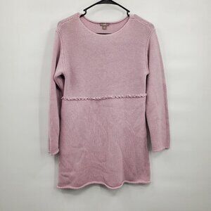 J. Jill Empire Waist Knit Tunic Sweater Women Size Small Pullover Long Sleeve